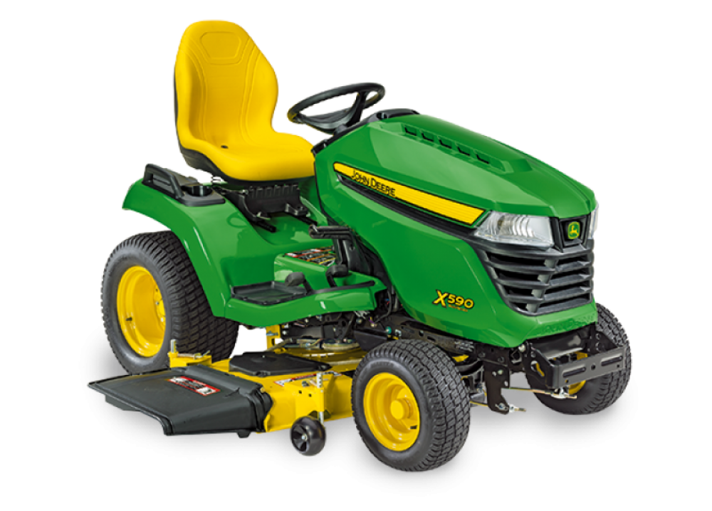 John Deere X590 mit 137 cm Mähdeck