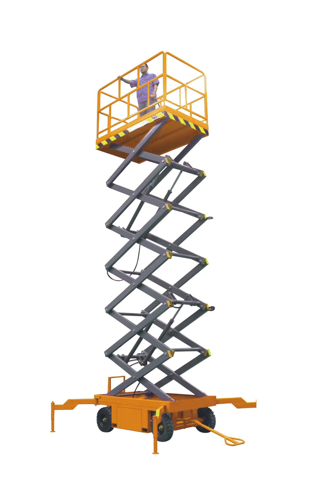 LÖWE Mobile Scissor Lift Platform – 6–14 m – Semi-Electric – Profi SAB Series
