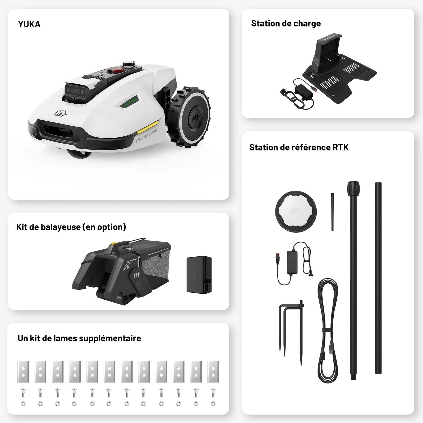 Mammotion YUKA 2000 – Intelligenter Mähroboter mit Kehrfunktion